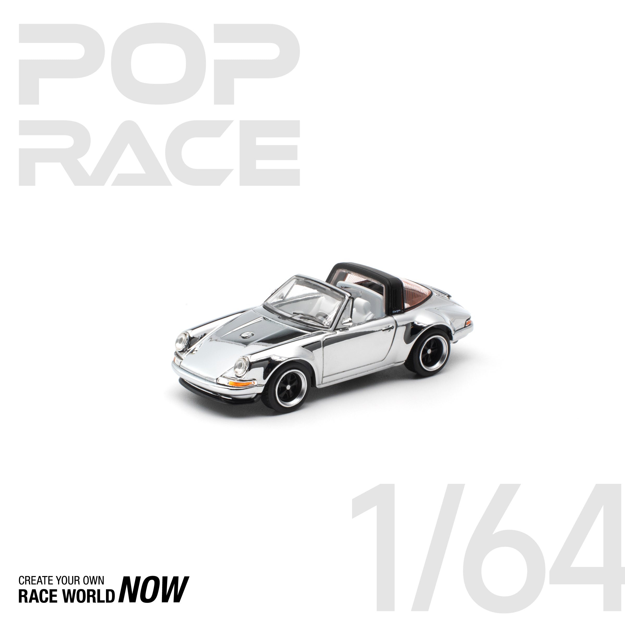 POP RACE 1/64 - PANDEM E30 银色