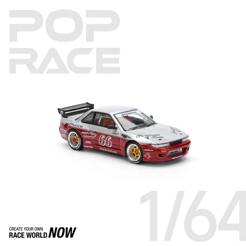POP RACE 1:64 PANDEM SILVIA S13 – MOONTECH RED