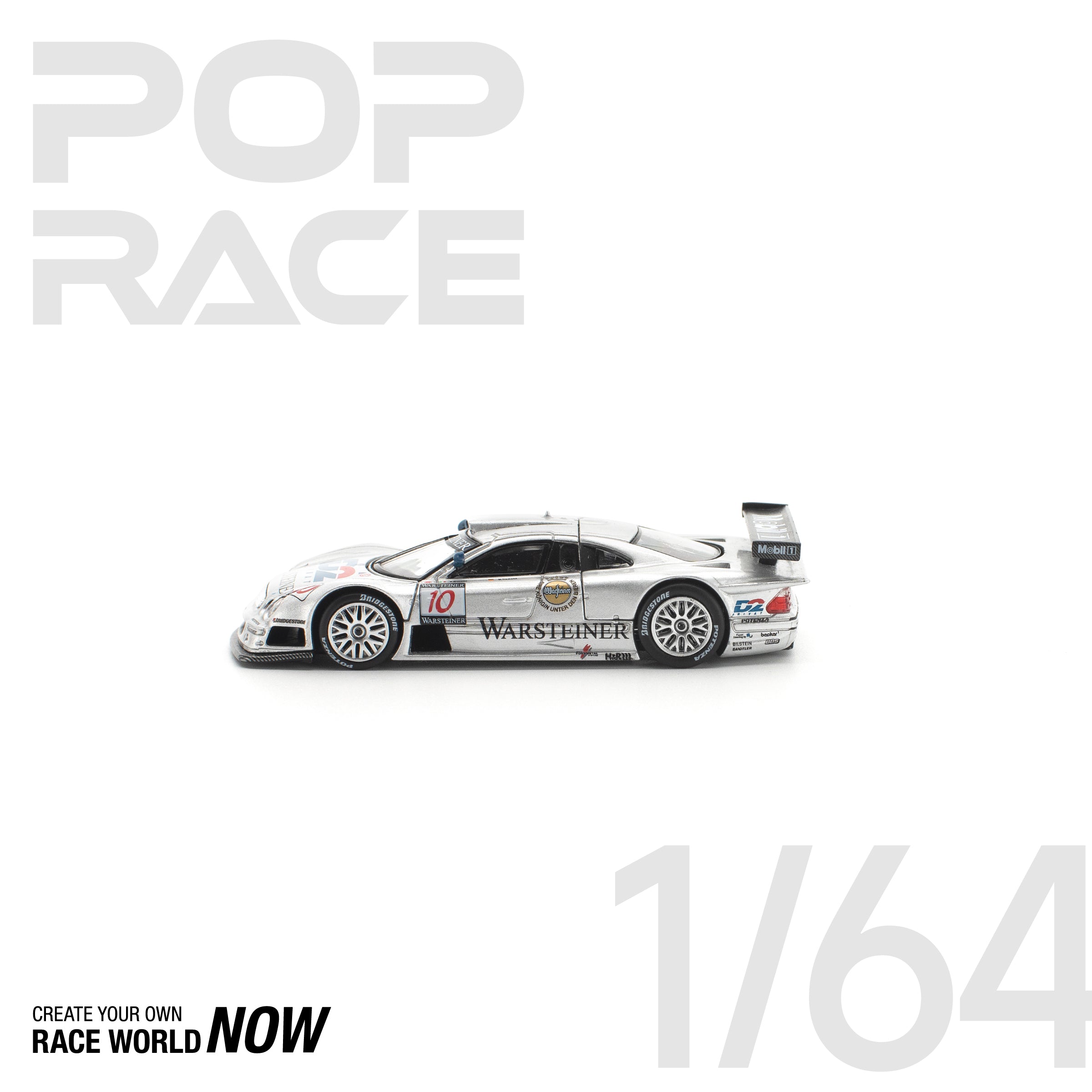 POP RACE 1/64 - PANDEM E30 银色