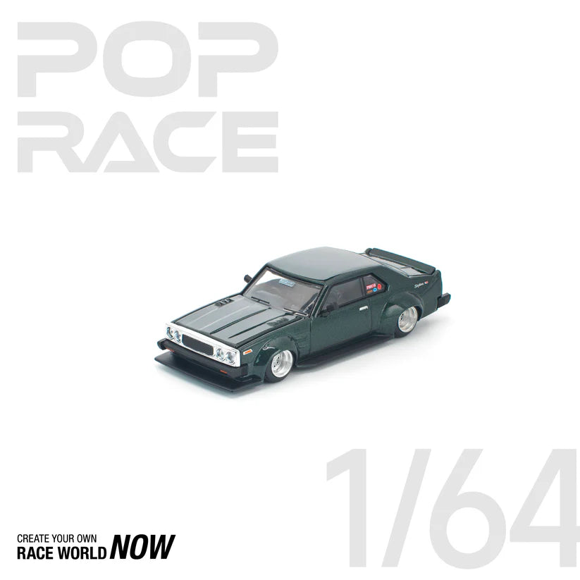 SKYLINE C210 DARK GREEN NEW TOOLING BY POP RACE - PRE ORDER