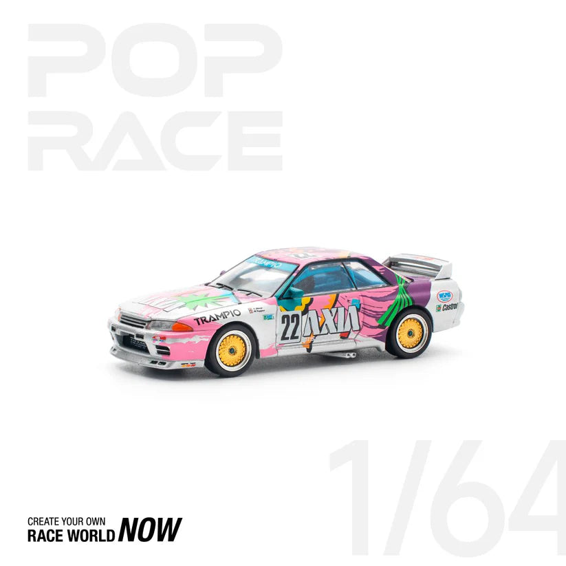 POP RACE 1:64 NISSAN SKYLINE GT-R R32 #22 AXIA GROUP A
