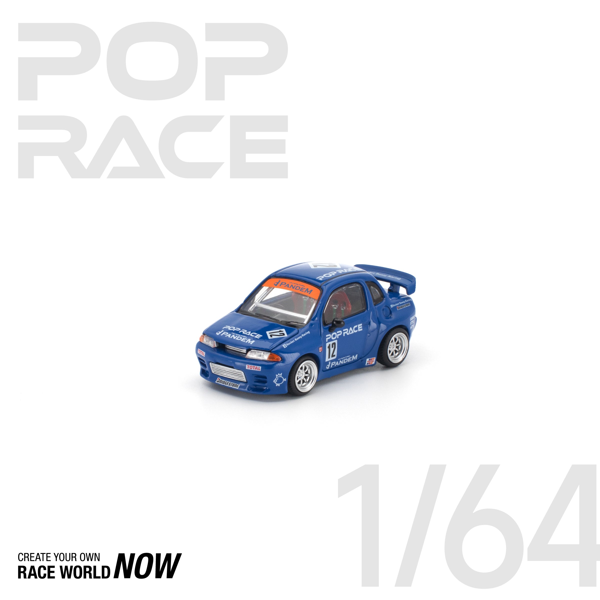 POP RACE 1/64 - PANDEM QR32 BLUE
