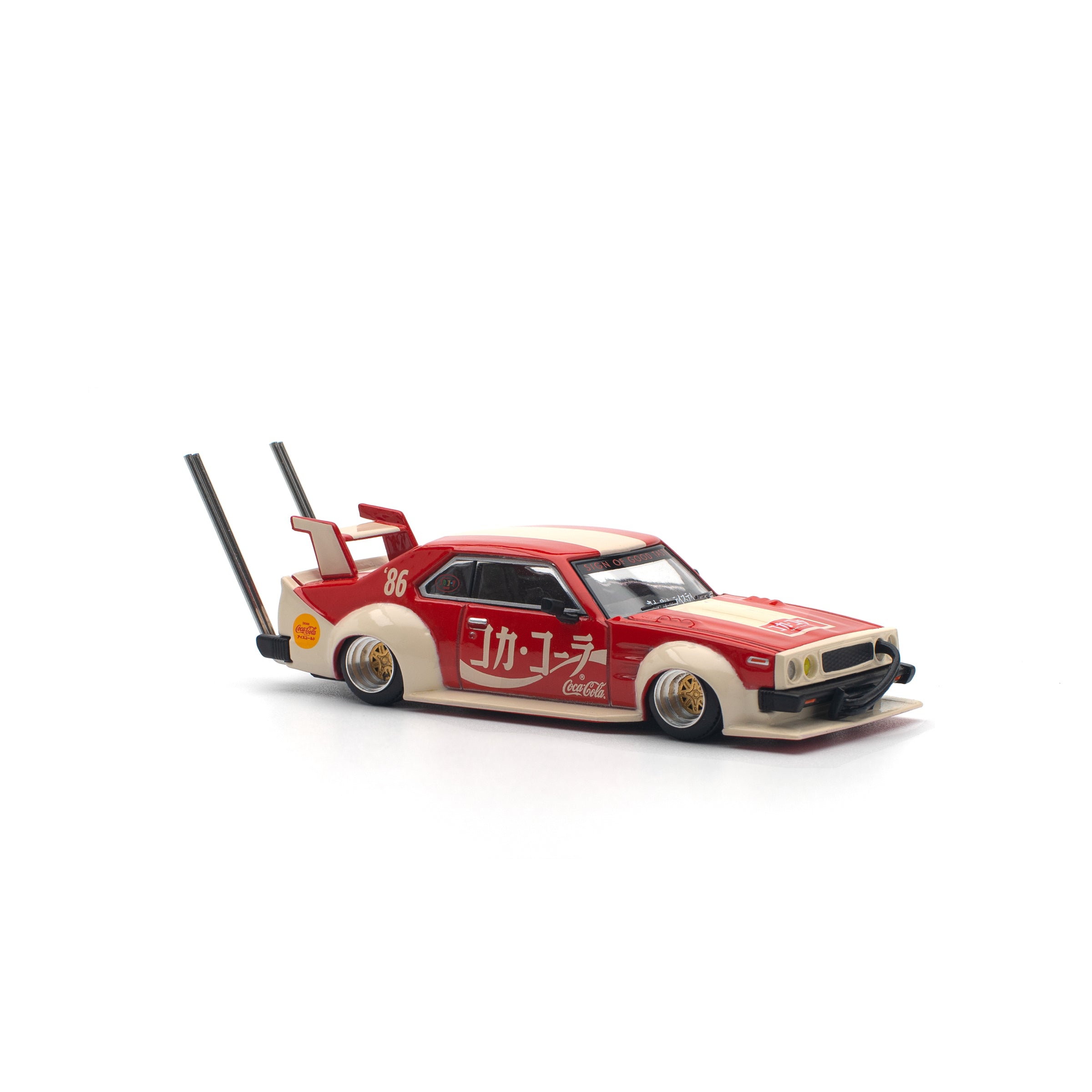POPRACE 1/64 NISSAN SKYLINE C210 KAIDO RACER BOSOZOKU STYLE COCA COLA