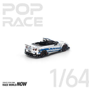 POP RACE 1/64 - LB-WORKS 35GT-R FINAL EDITION SILVER CHROME