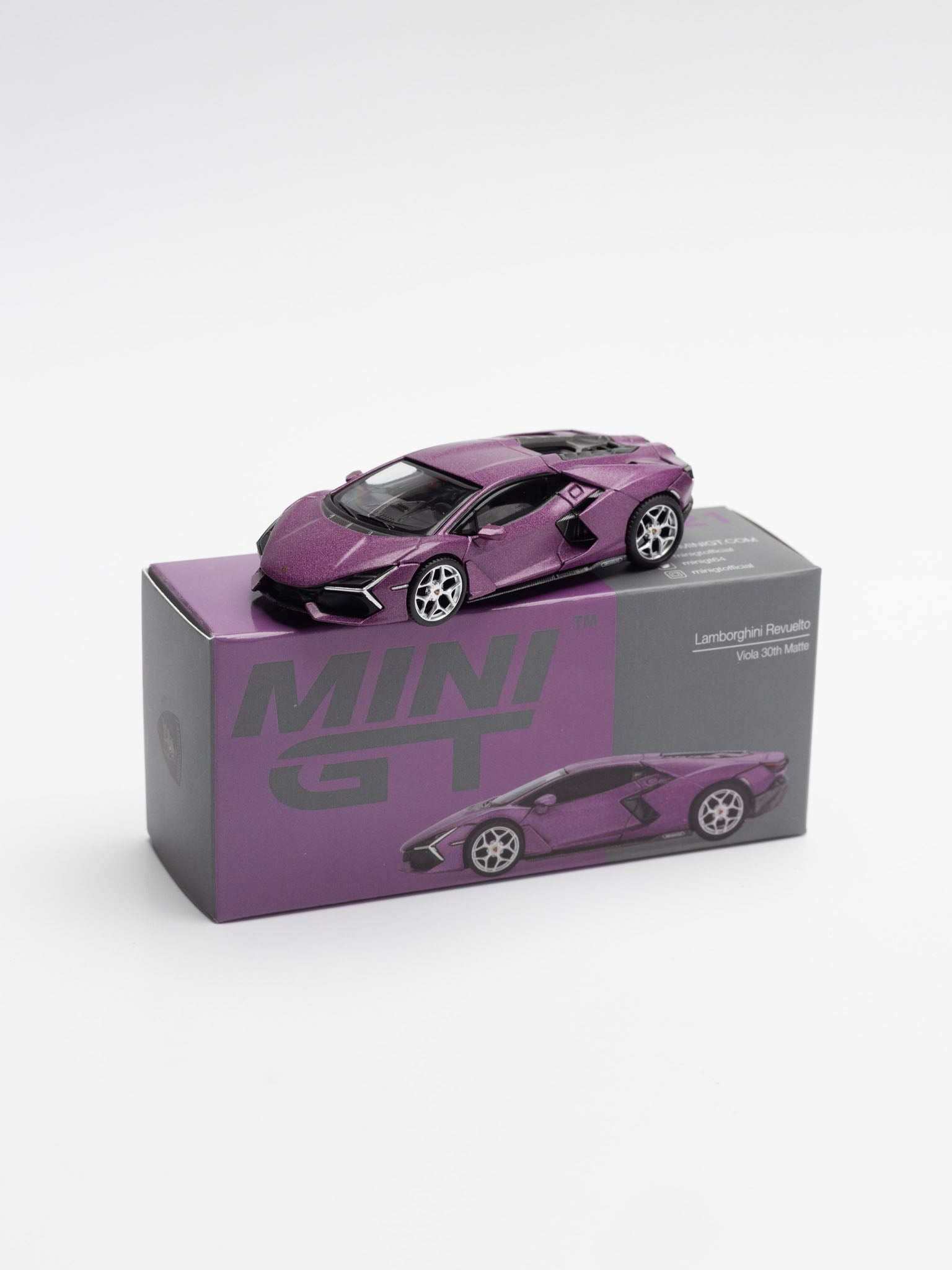 MINIGT 1/64 -  Lamborghini Revuelto Viola 30th Matte - MGT01121