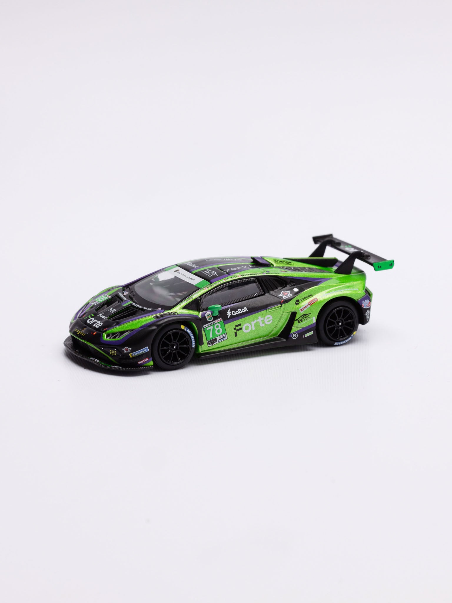 MINIGT 1/64 LAMBORGHINI HURACÁN GT3 EVO2 #78 FORTE RACING 2024 IMSA DAYTONA 24 HRS MGT01062-L - PRE ORDER