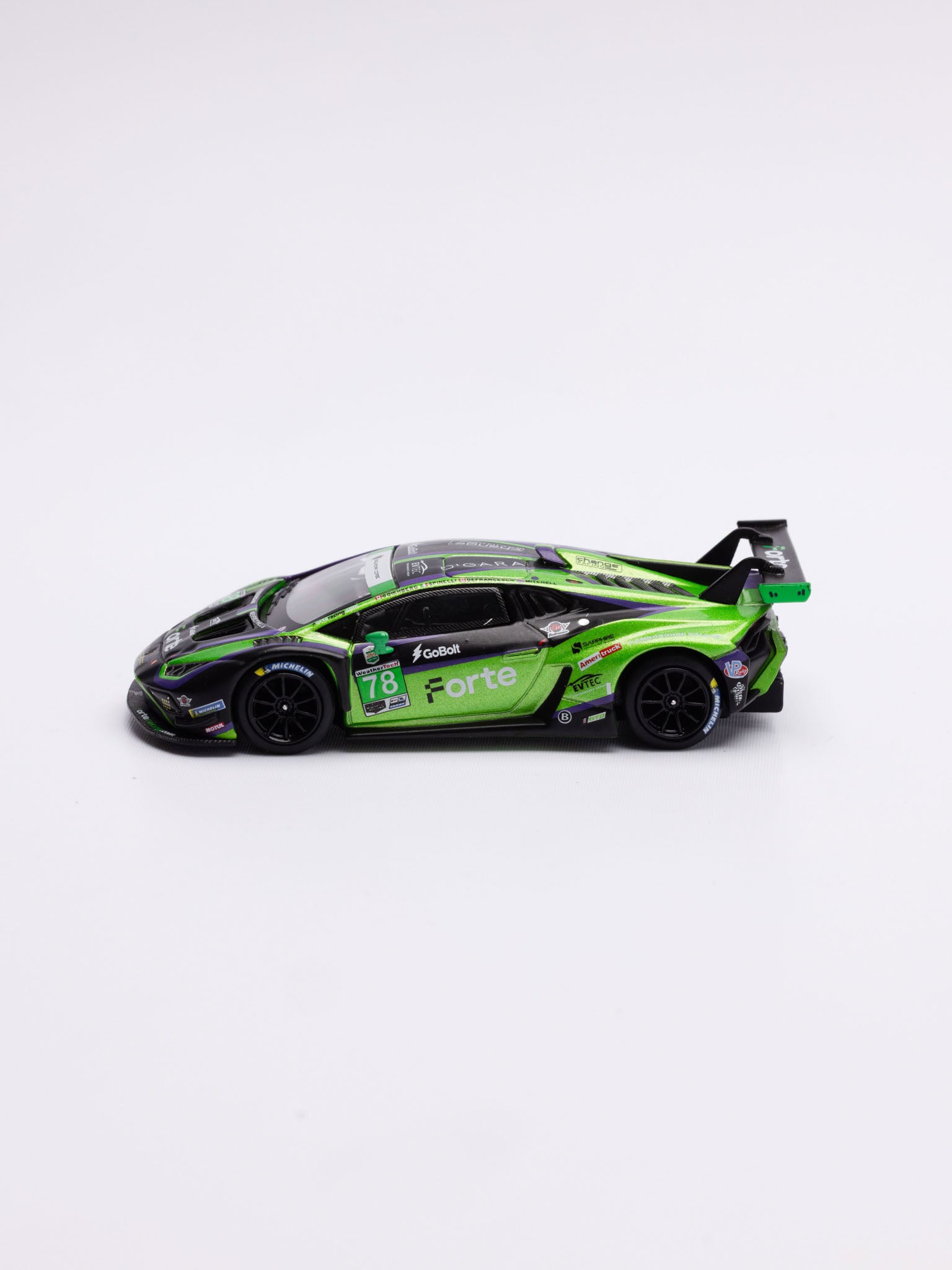 MINIGT 1/64 LAMBORGHINI HURACÁN GT3 EVO2 #78 FORTE RACING 2024 IMSA DAYTONA 24 HRS MGT01062-L - PRE ORDER