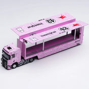 Scania S730 v8 double-layer enclosed flying wing transport 1/64