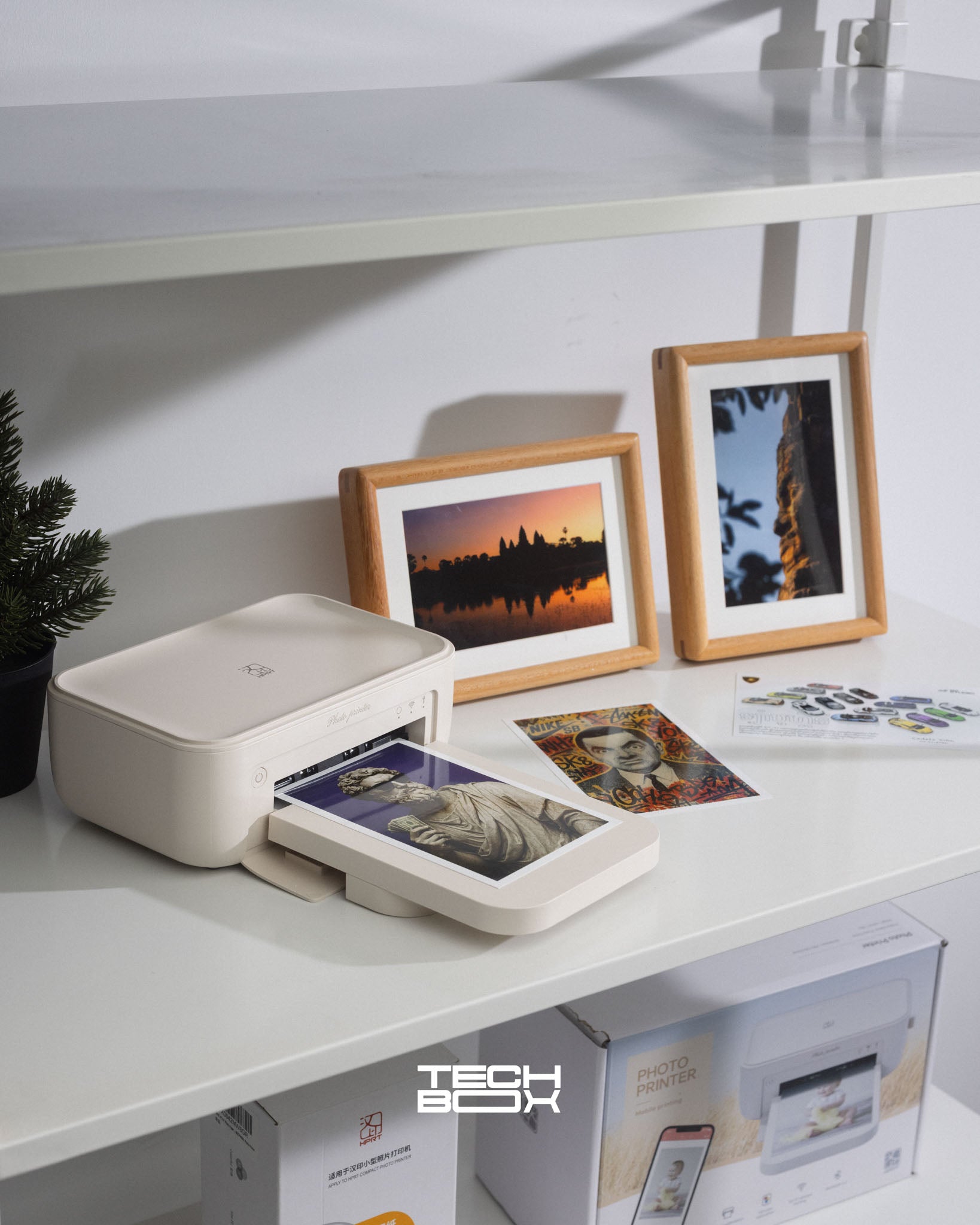 Hanin CP4100 Wi-Fi Wireless Instant Photo Printer 4x6 + 1 Package of Paper
