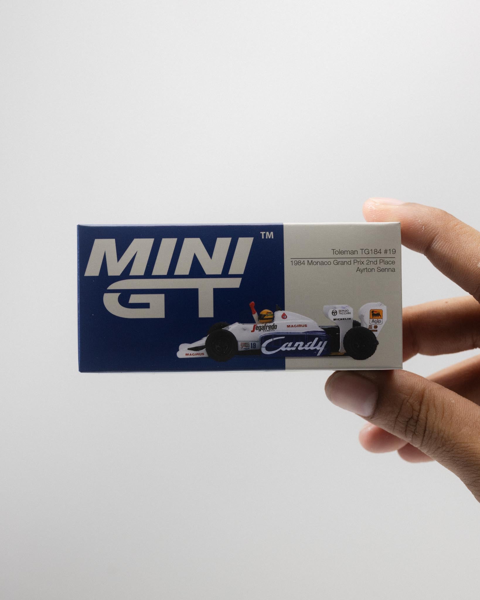 MINIGT - Toleman TG184 #19 Ayrton Senna 1984 Monaco Grand Prix 2nd Place - MGT01118