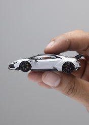 King Model 1:64 Hurricane Huracan DarwinPRO The "Lilith" Lilith WBK Metallic White