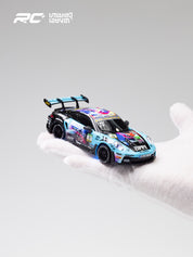 JXC 1/43 GT3 RS RC Blue Drift Car (Ready to Run, 4WD Gyro) (Copy)