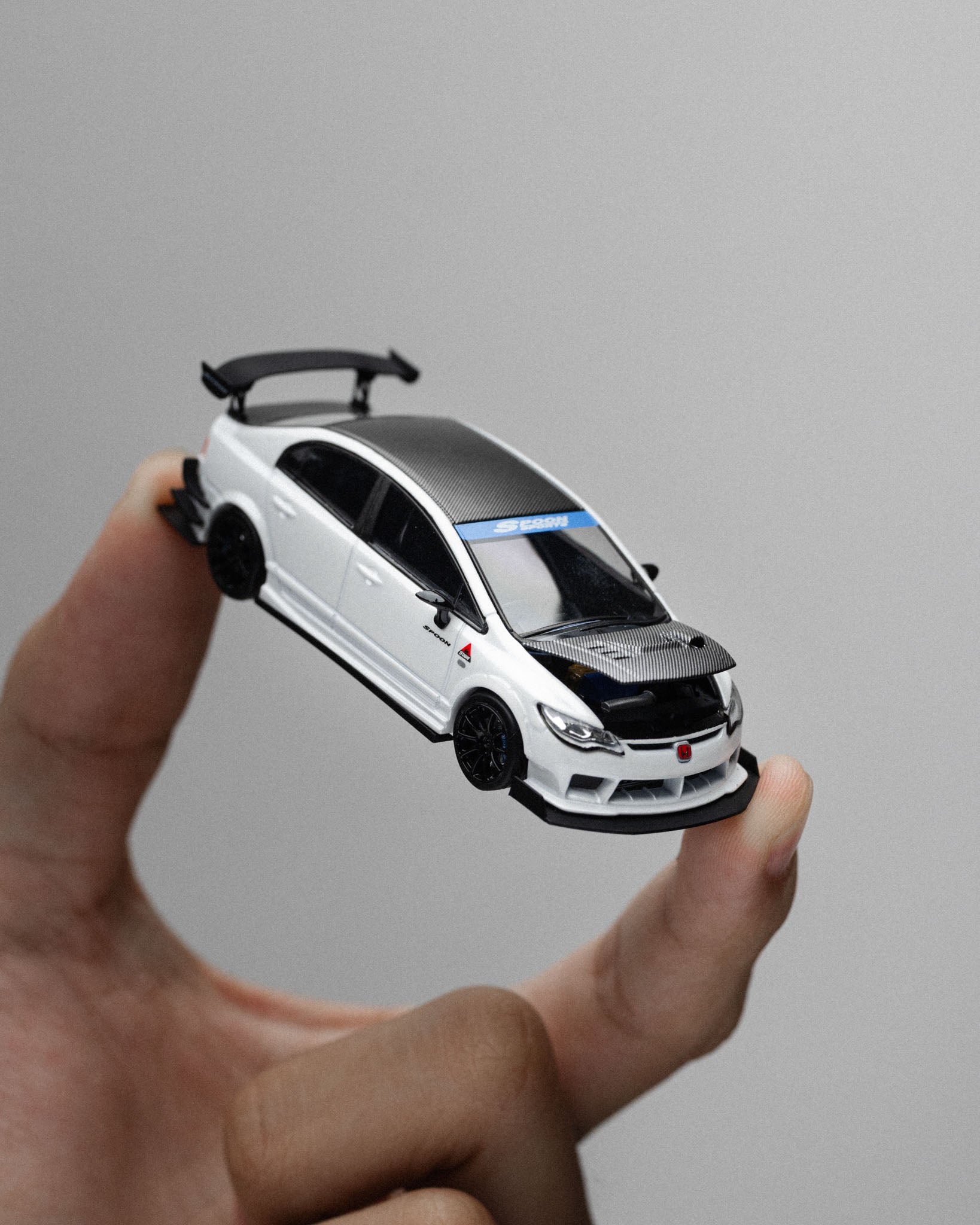 Microturbo - 1/64 Custom FD2 Spoon - Metallic White