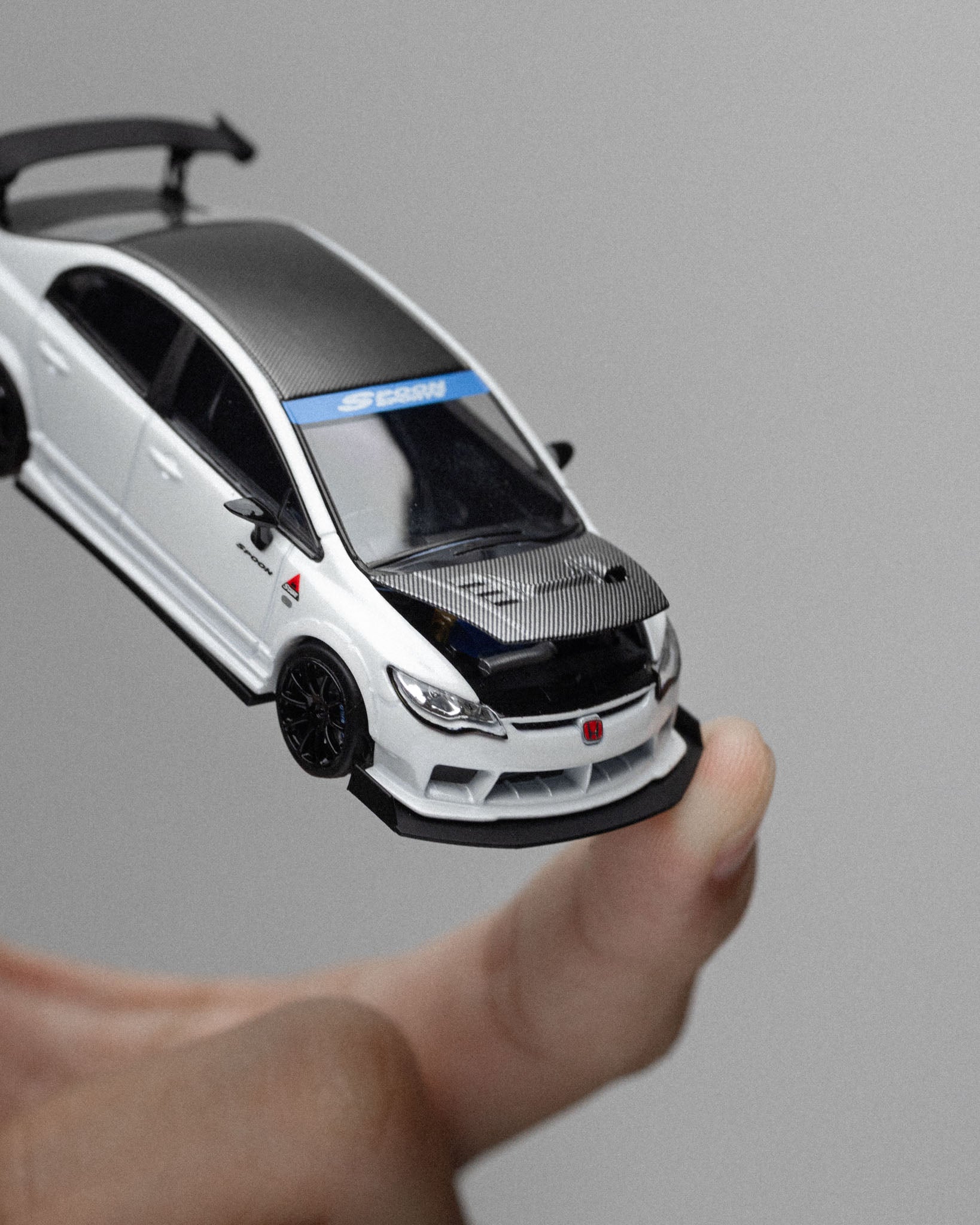 Microturbo - 1/64 Custom FD2 Spoon - Metallic White