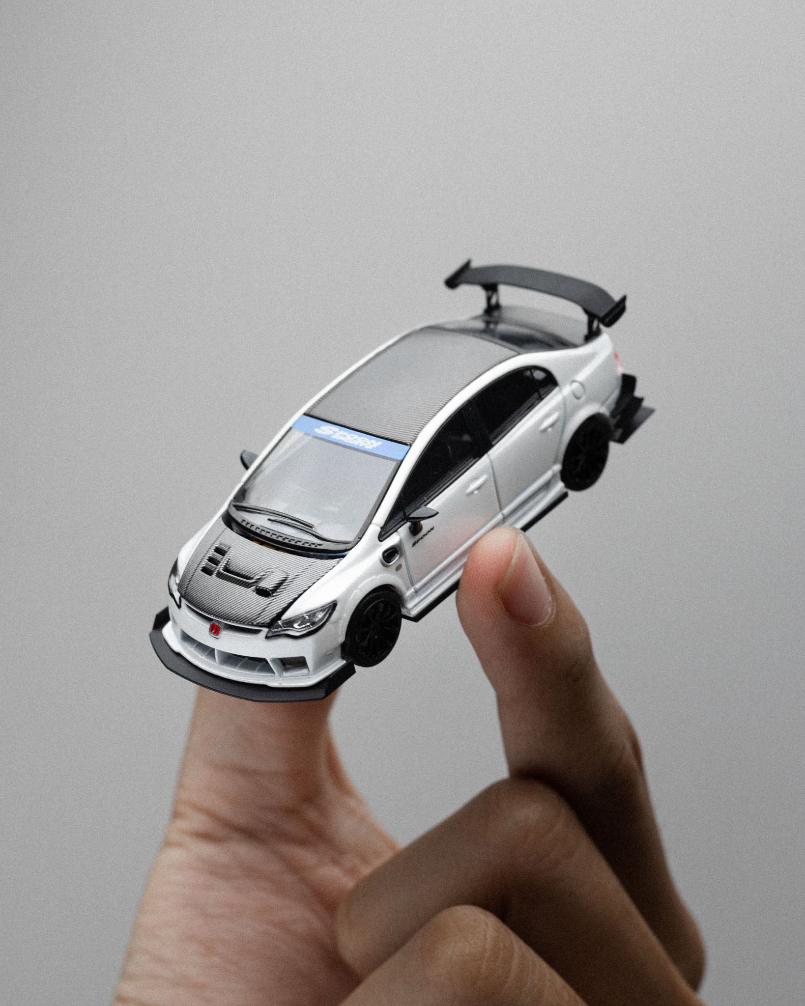 Microturbo - 1/64 Custom FD2 Spoon - Metallic White