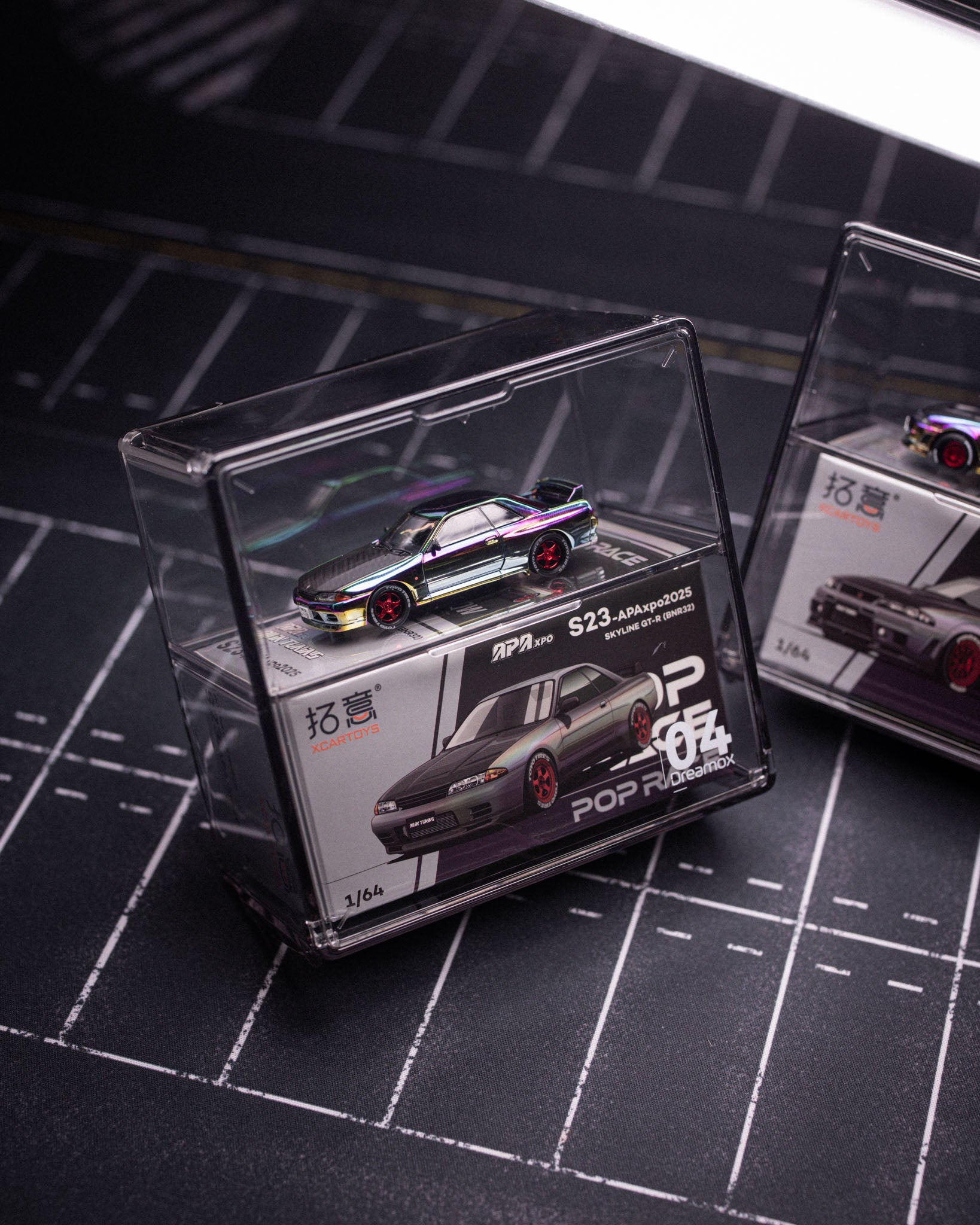 POP RACE 1:64 Foshan APAxpo2025 Nissan Skyline GT-R R32, Nissan Skyline GT-R R33