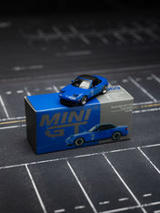 MINI GT: 1/64 Mazda Miata MX-5 (NA) Tuned Version 6.75 Dark Blue RHD