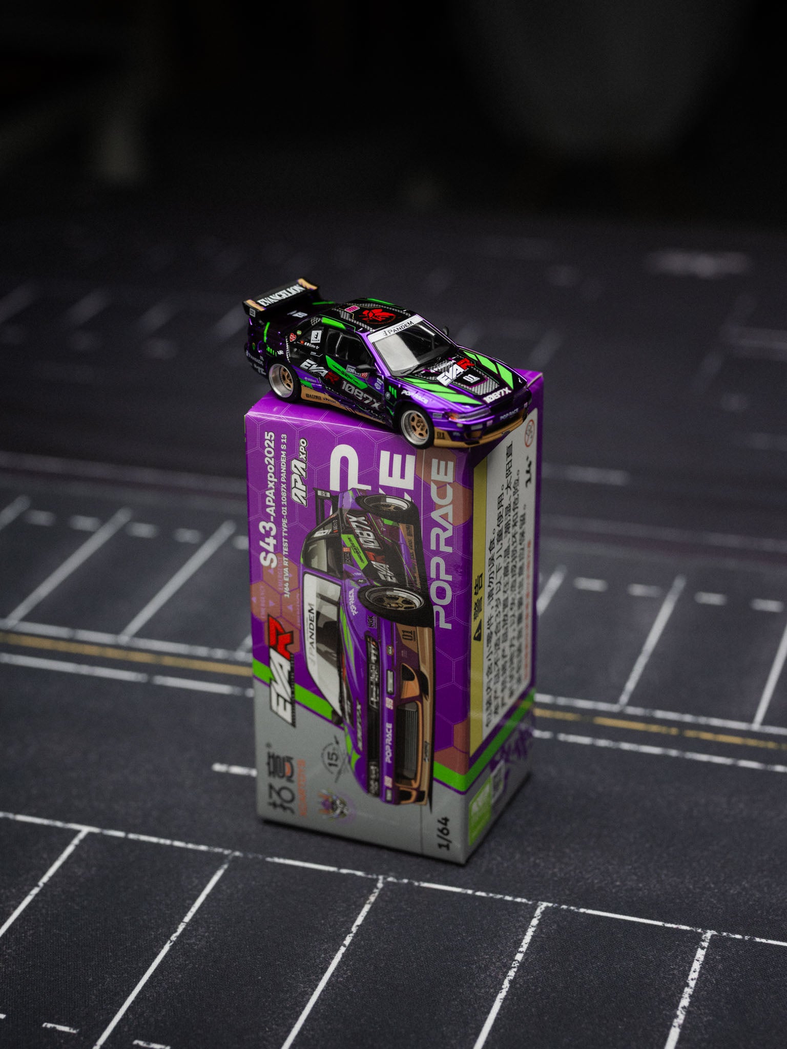 POP RACE 1:64 Foshan APAxpo2025 1/64 EVART TEST TYPE-01 1087X PANDEM S13