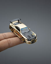 POP RACE 1:64 TOP SECRET GT300 SUPRA CHROME GOLD / CARBON HOOD