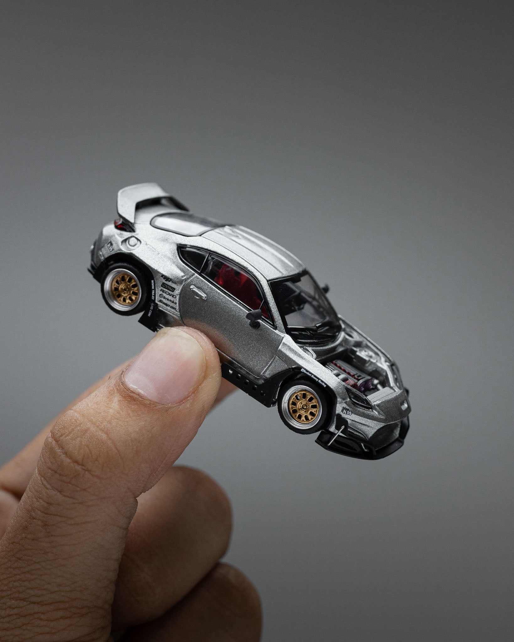 POP RACE 1:64 PANDEM GR86 – SILVER (NEW TOOLING)