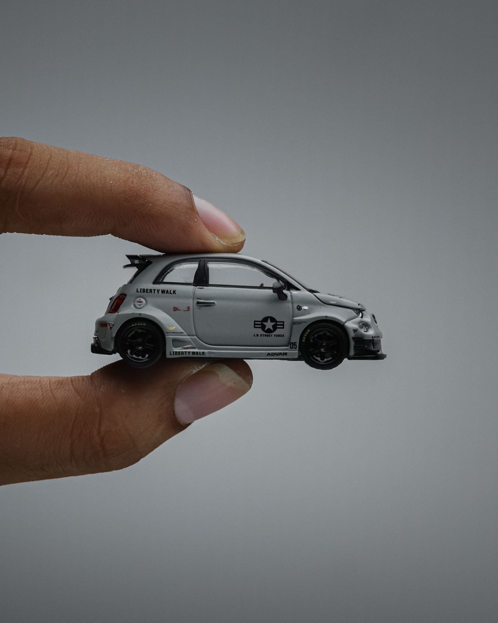 MINIGT - Abarth 595LB-WORKS x Abas Works Fighters