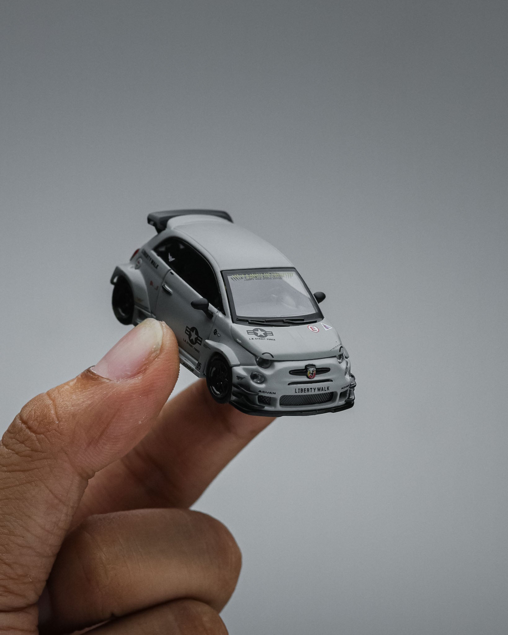 MINIGT - Abarth 595LB-WORKS x Abas Works Fighters