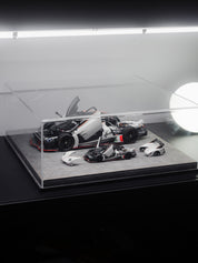 Set 1/18 and 1/64 LCD Pagani Huayra R Matte Pearl White