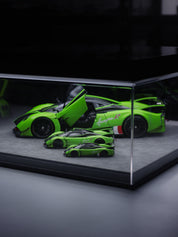 Set 1/18 ,1/43, 1/64 LCD PAGANI HUAYRA R GREEN