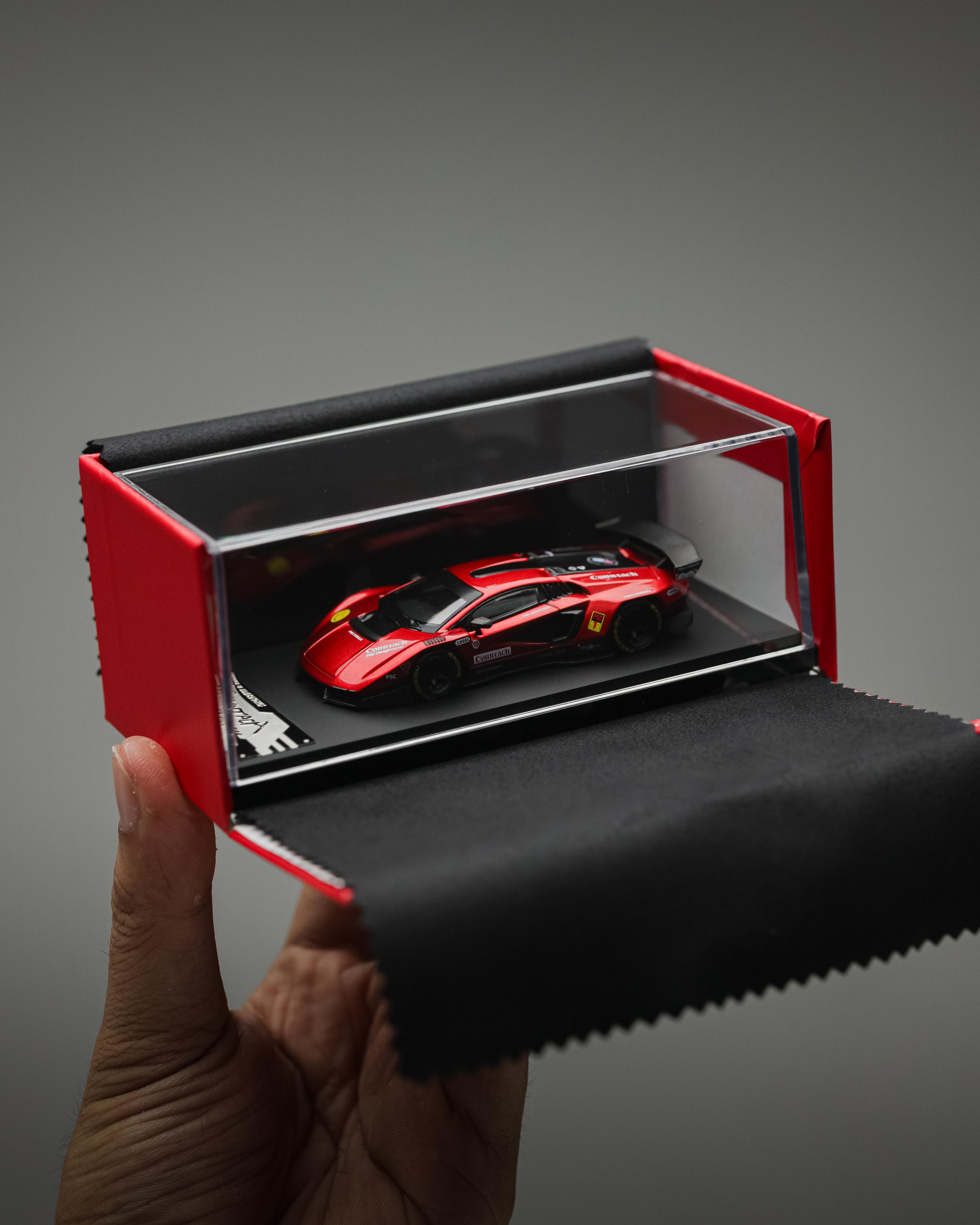 TimeMicro × PSC DESIGN - 1/64 Contaș "V" Scarlet Countach "V" alloy car model