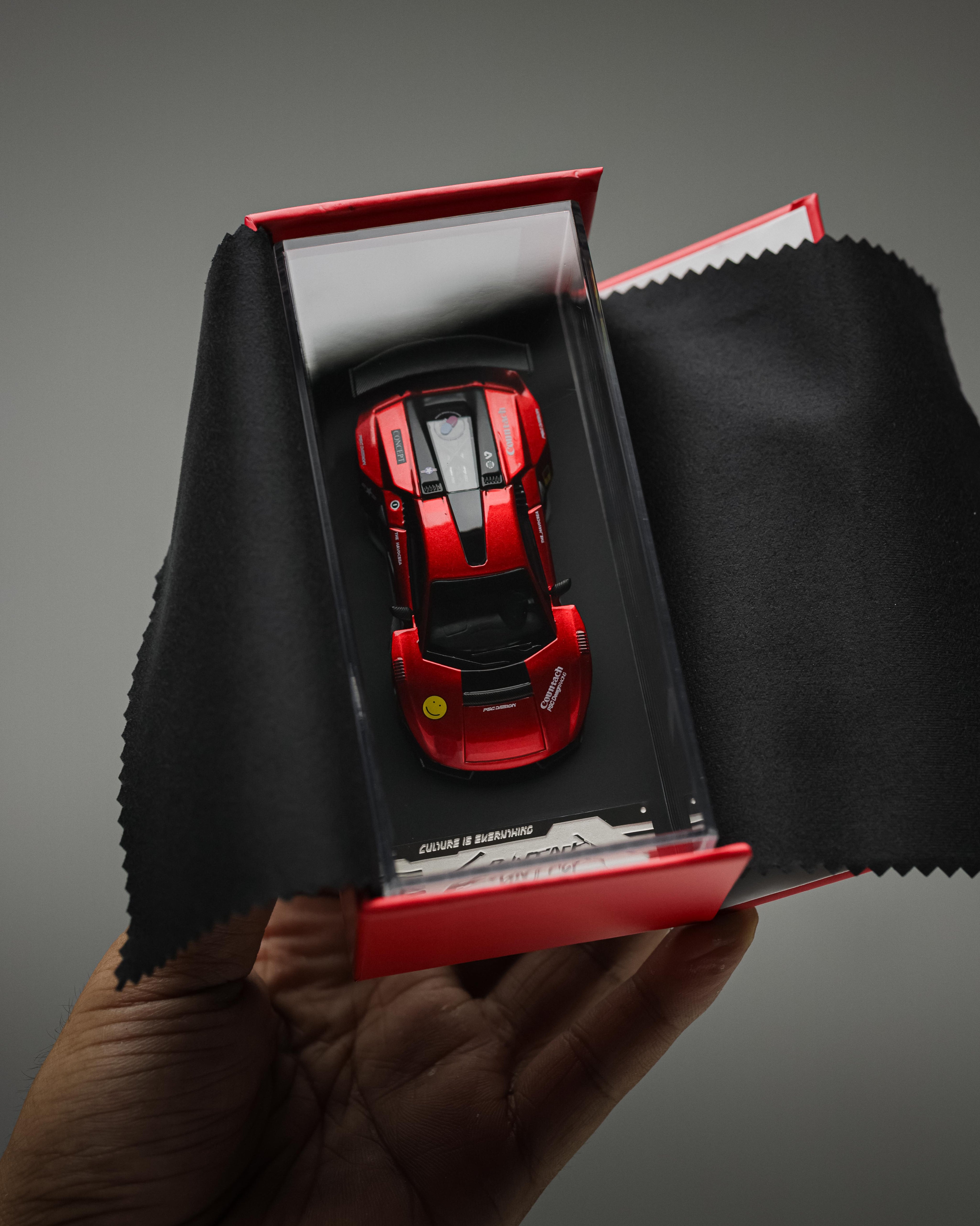 TimeMicro × PSC DESIGN - 1/64 Contaș "V" Scarlet Countach "V" alloy car model