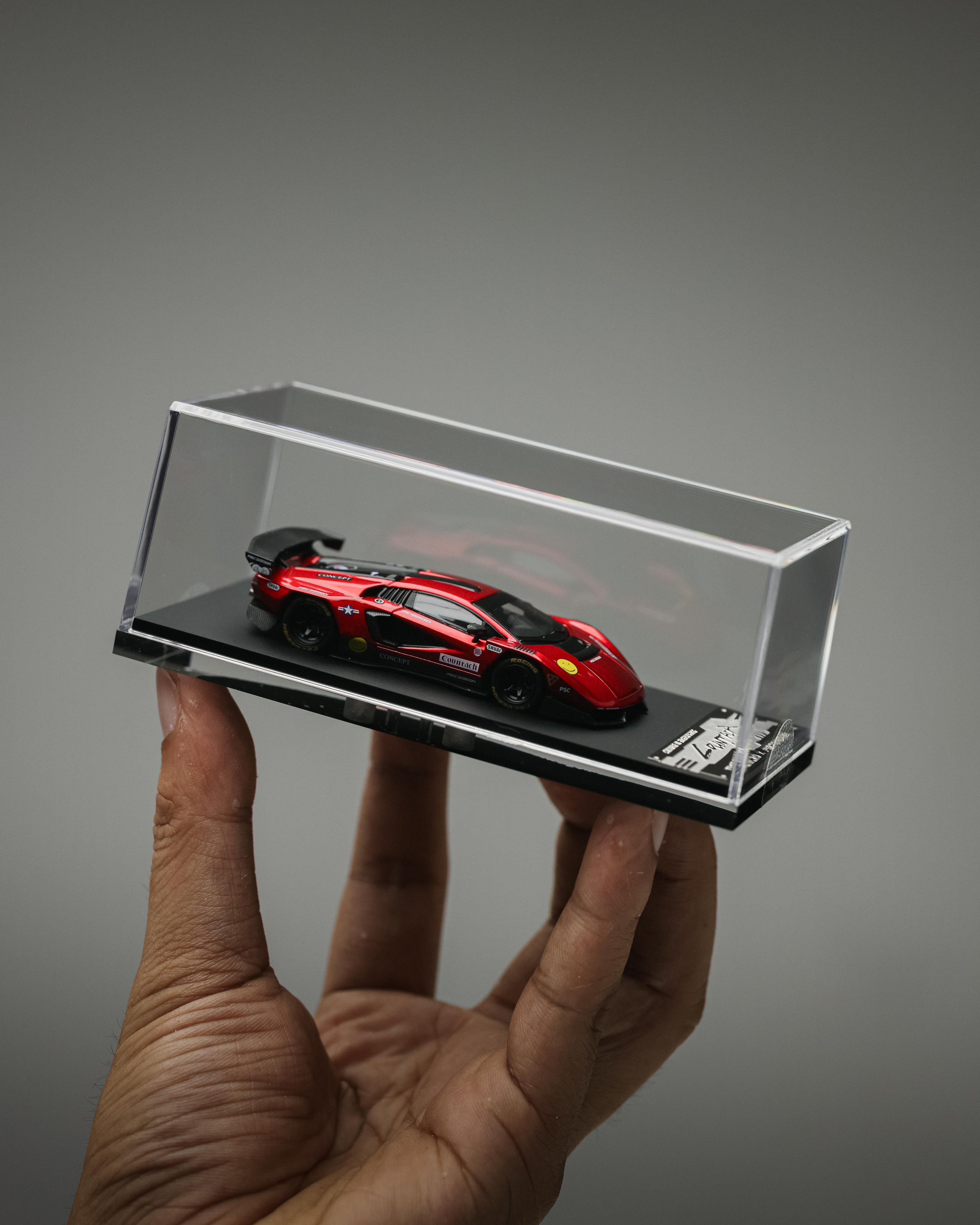 TimeMicro × PSC DESIGN - 1/64 Contaș "V" Scarlet Countach "V" alloy car model