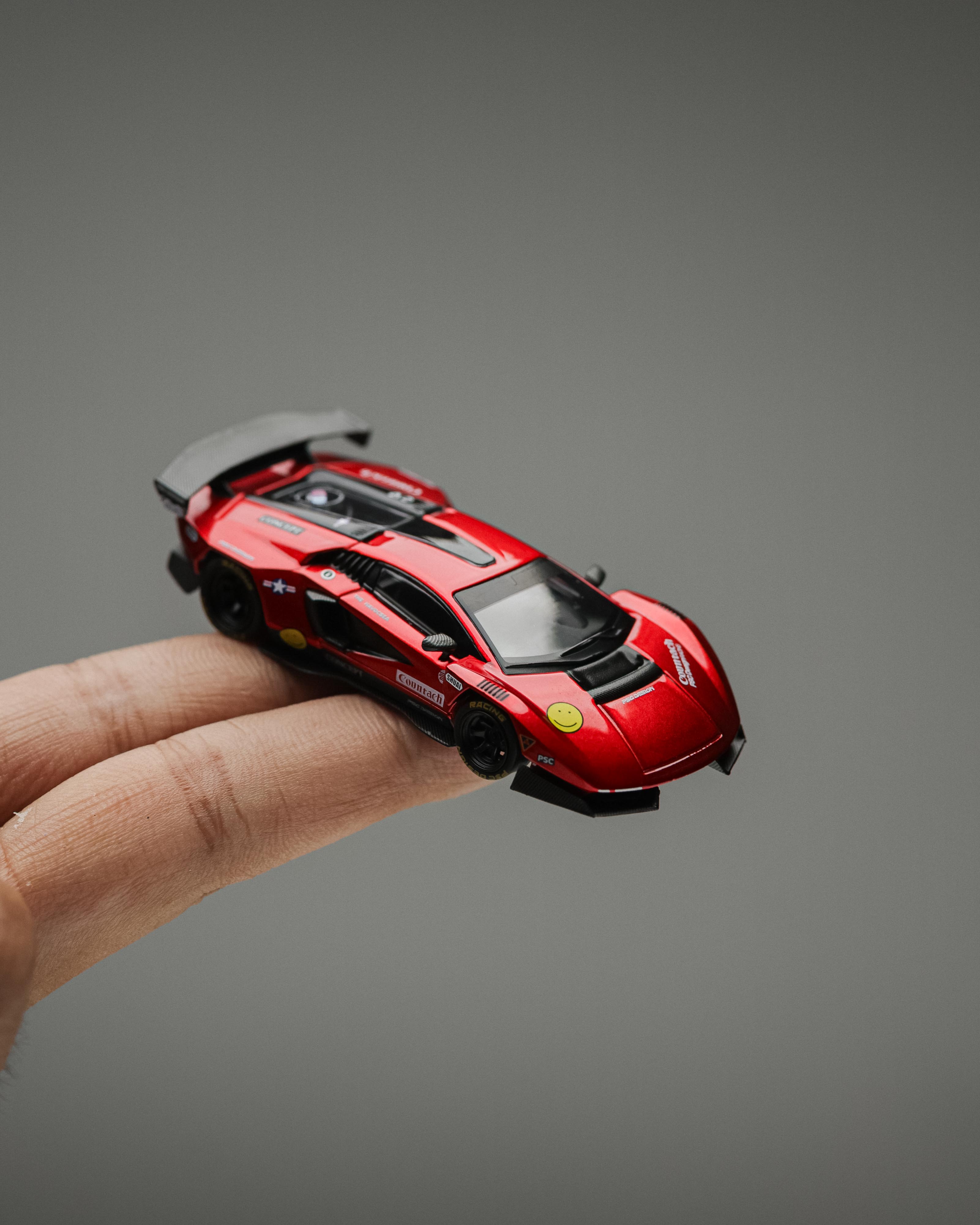 TimeMicro × PSC DESIGN - 1/64 Contaș "V" Scarlet Countach "V" alloy car model