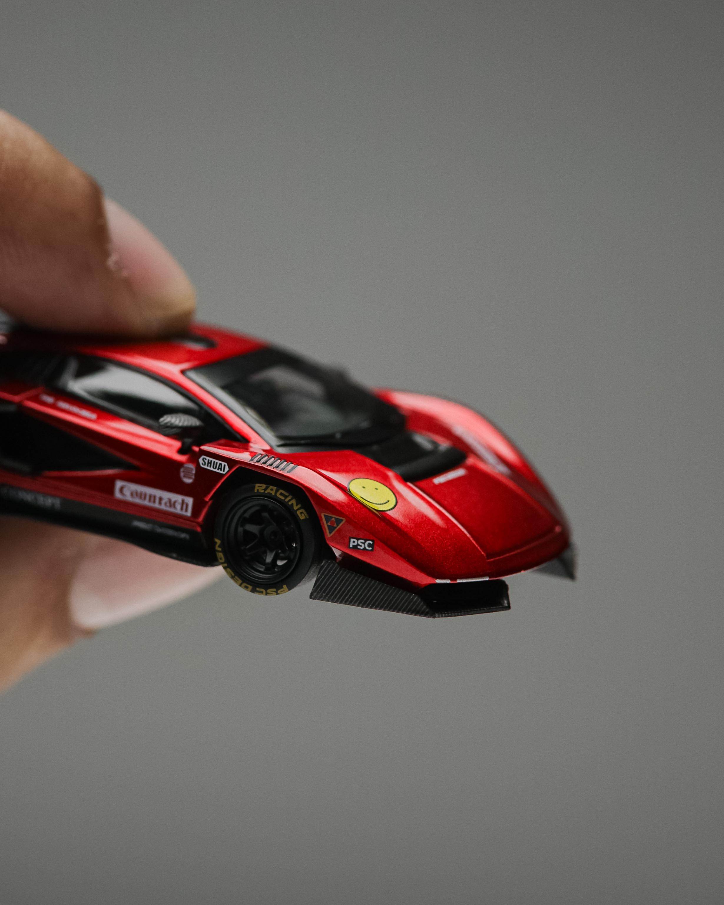 TimeMicro × PSC DESIGN - 1/64 Contaș "V" Scarlet Countach "V" alloy car model