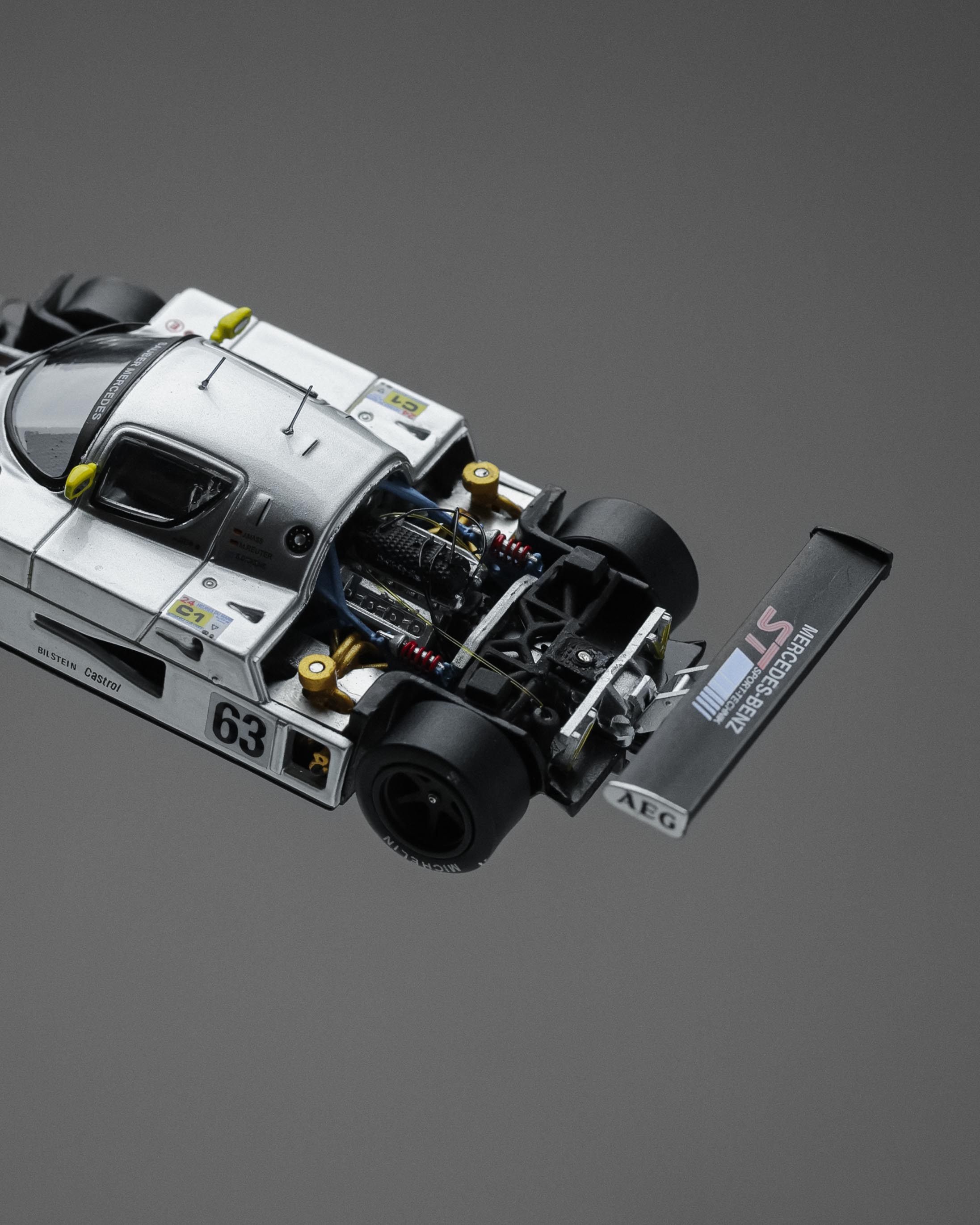 YS MODEL 1:64 MERCEDES BENZ SAUBER C9 #63