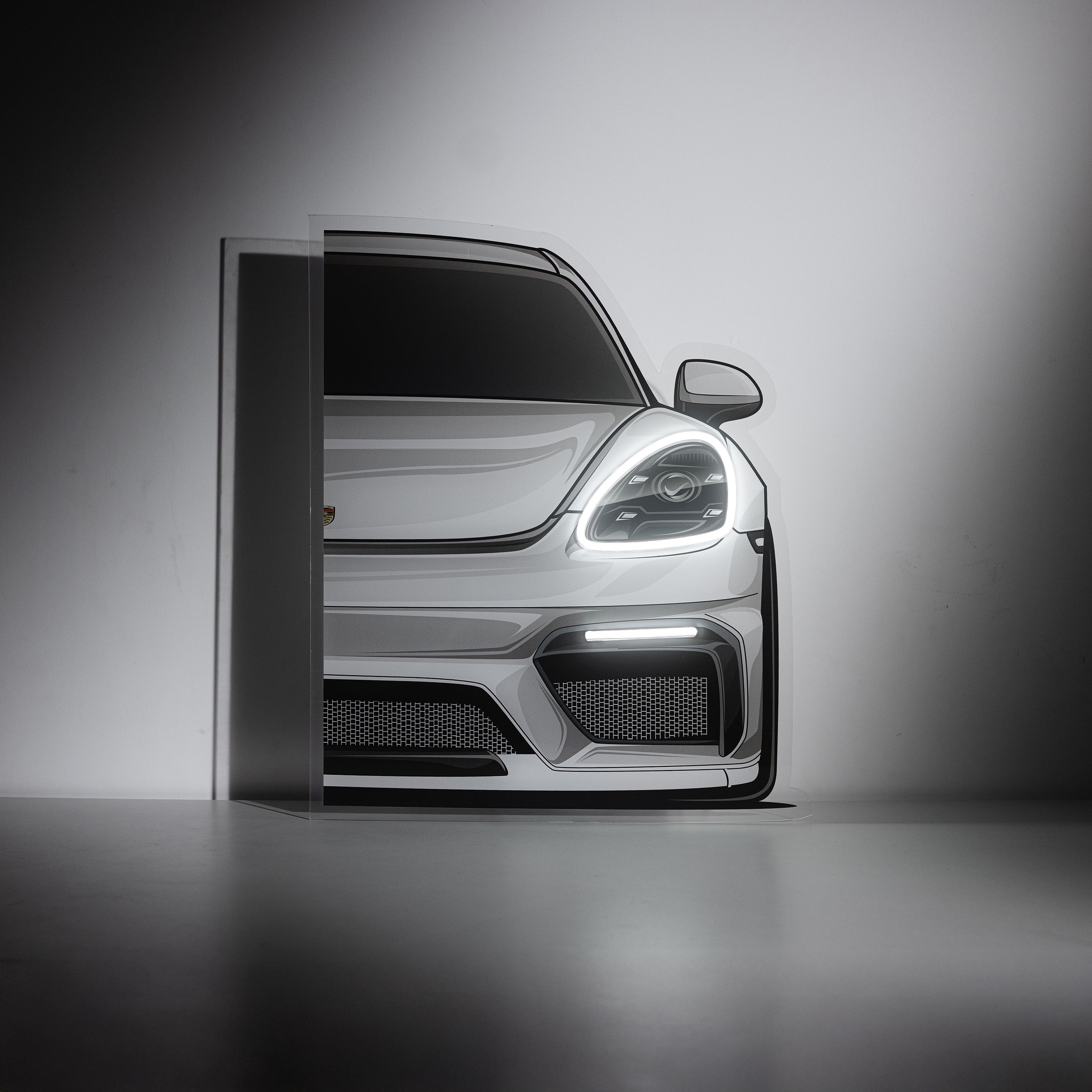 Porsche 718 Cayman Automotive Neon Sign
