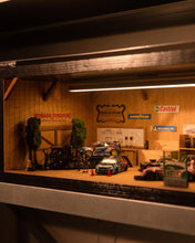 WOOD GARAGE FOR 1/64 WITH LIGHTING