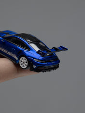 TimeMicro 1:64 992 GT3 RS San Marino Blue Simulation Alloy Car Model