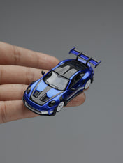 TimeMicro 1:64 992 GT3 RS San Marino Blue Simulation Alloy Car Model