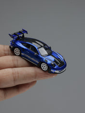 TimeMicro 1:64 992 GT3 RS San Marino Blue Simulation Alloy Car Model