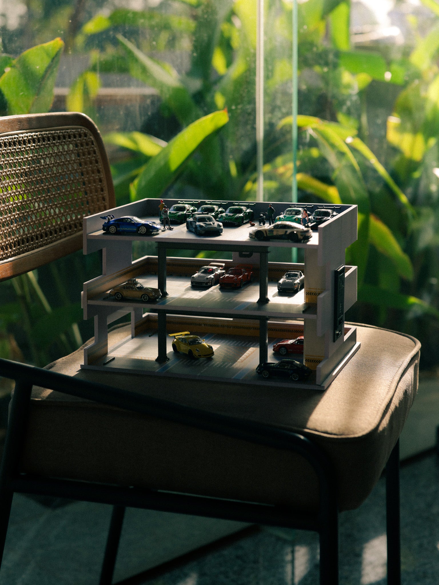 MoreArt1:64 Japanese Parking Building Scene B Simulation Model