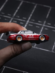 POP RACE 1:64 PANDEM SILVIA S13 – MOONTECH RED