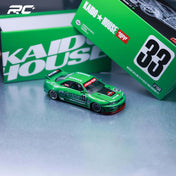 1:64 NISSAN SKYLINE GT-R (R33) IMAI RACING V1 GREEN — KAIDOHOUSE X MINI GT