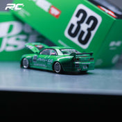 1:64 NISSAN SKYLINE GT-R (R33) IMAI RACING V1 GREEN — KAIDOHOUSE X MINI GT