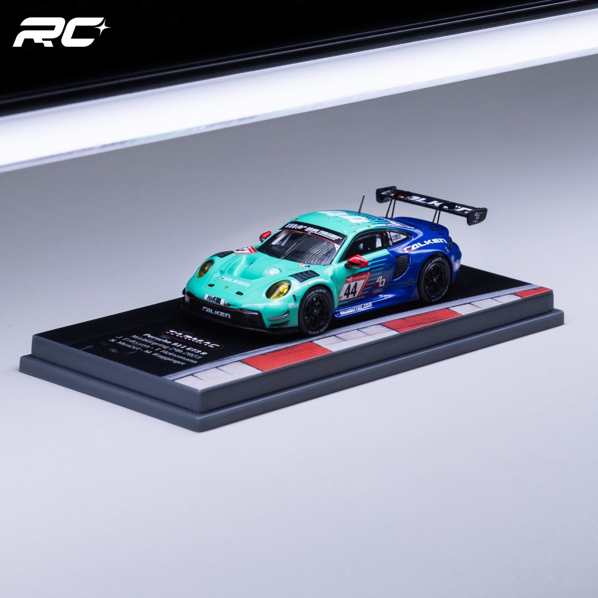 1:64 2023 NÜRBURGRING 24H — #44 FALKEN PORSCHE 911 GT3 R — TARMAC WORKS