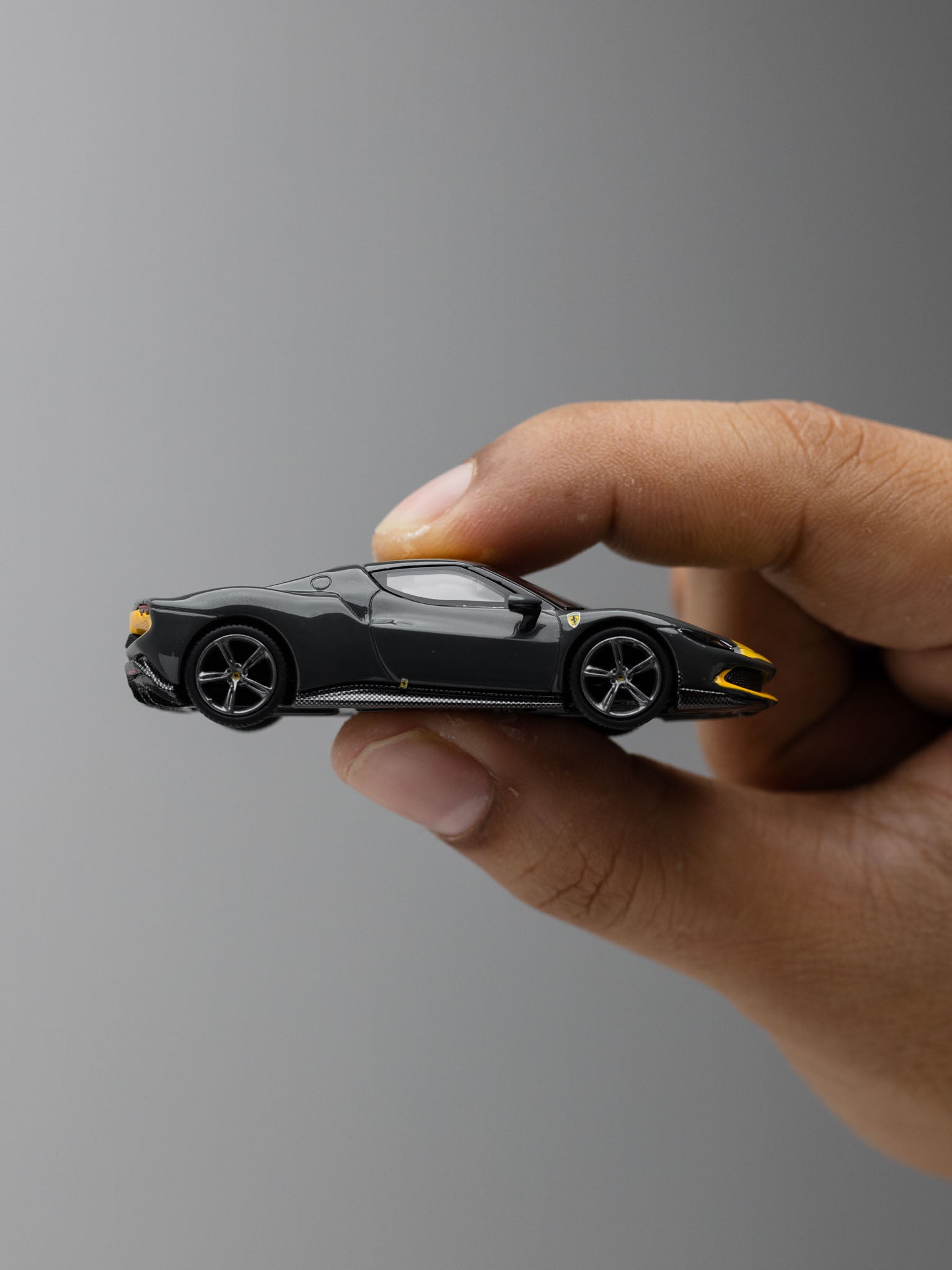 BBR 1/64 - Ferrari 296 GTB Assetto Fiorano Grigio Scuro