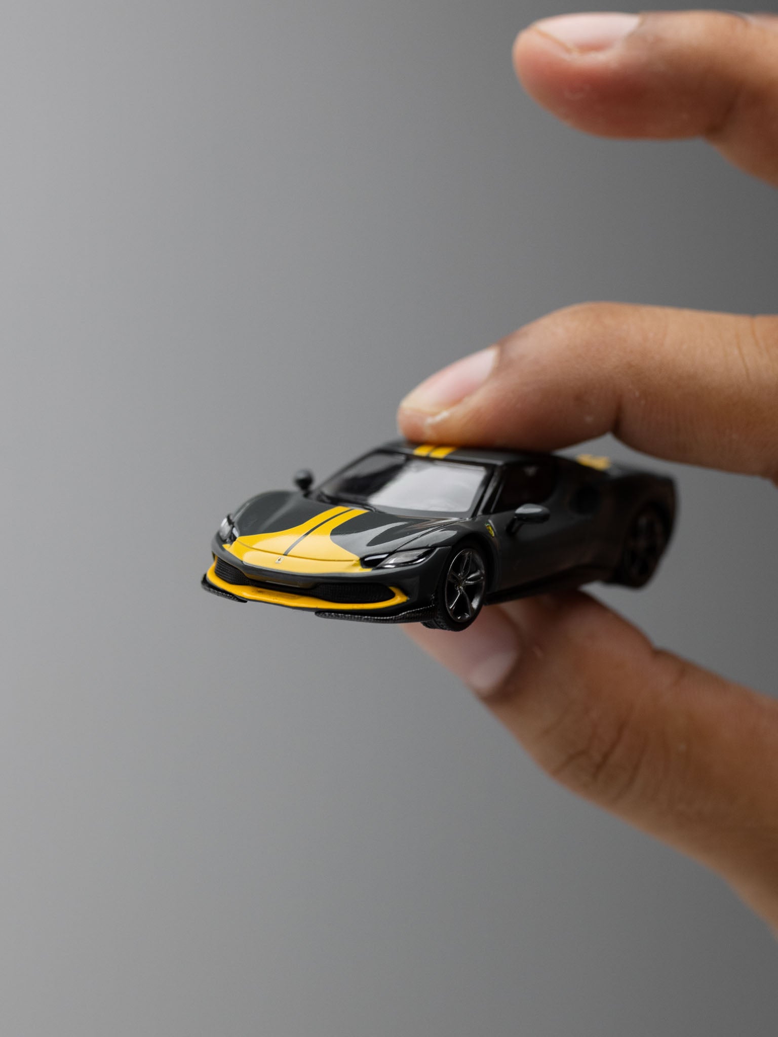 BBR 1/64 - Ferrari 296 GTB Assetto Fiorano Grigio Scuro