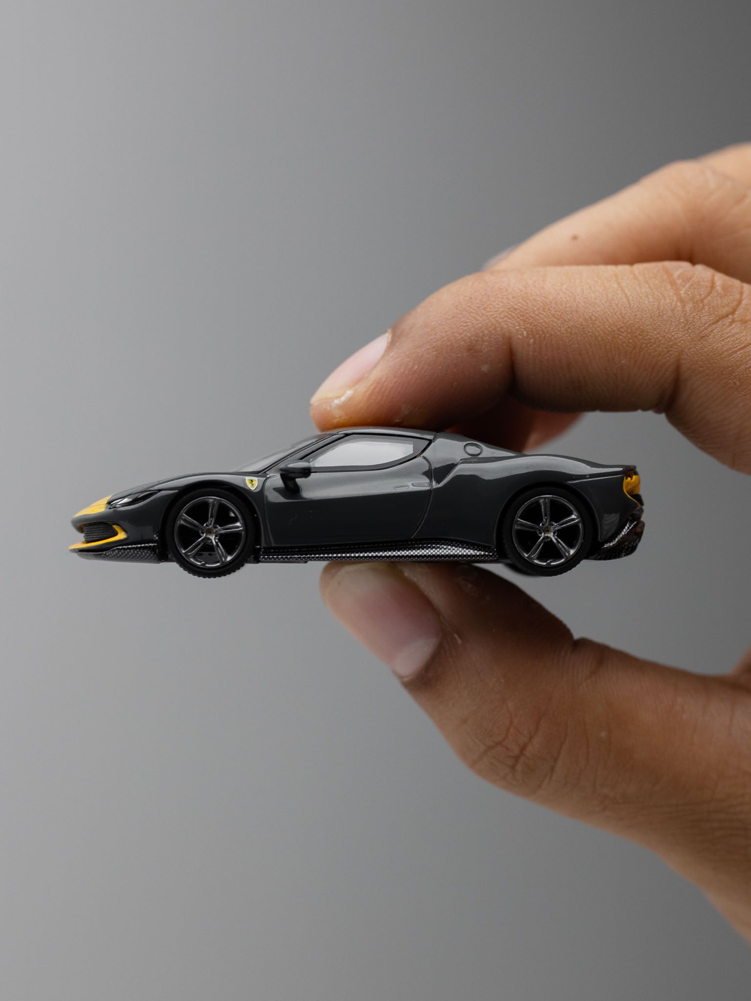 BBR 1/64 - Ferrari 296 GTB Assetto Fiorano Grigio Scuro