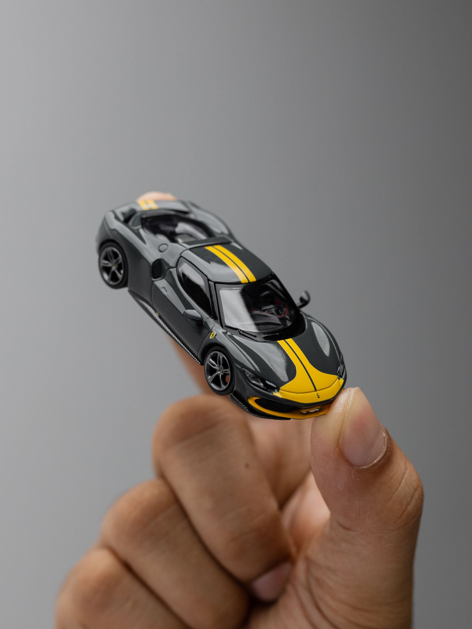 BBR 1/64 - Ferrari 296 GTB Assetto Fiorano Grigio Scuro