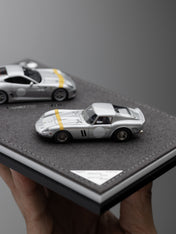 DMY 1/64 Ferrari 250 GTO & 599 GTO Double Set (Sliver / White) (Limited 149pcs)