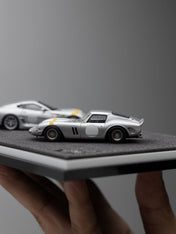 DMY 1/64 Ferrari 250 GTO & 599 GTO Double Set (Sliver / White) (Limited 149pcs)
